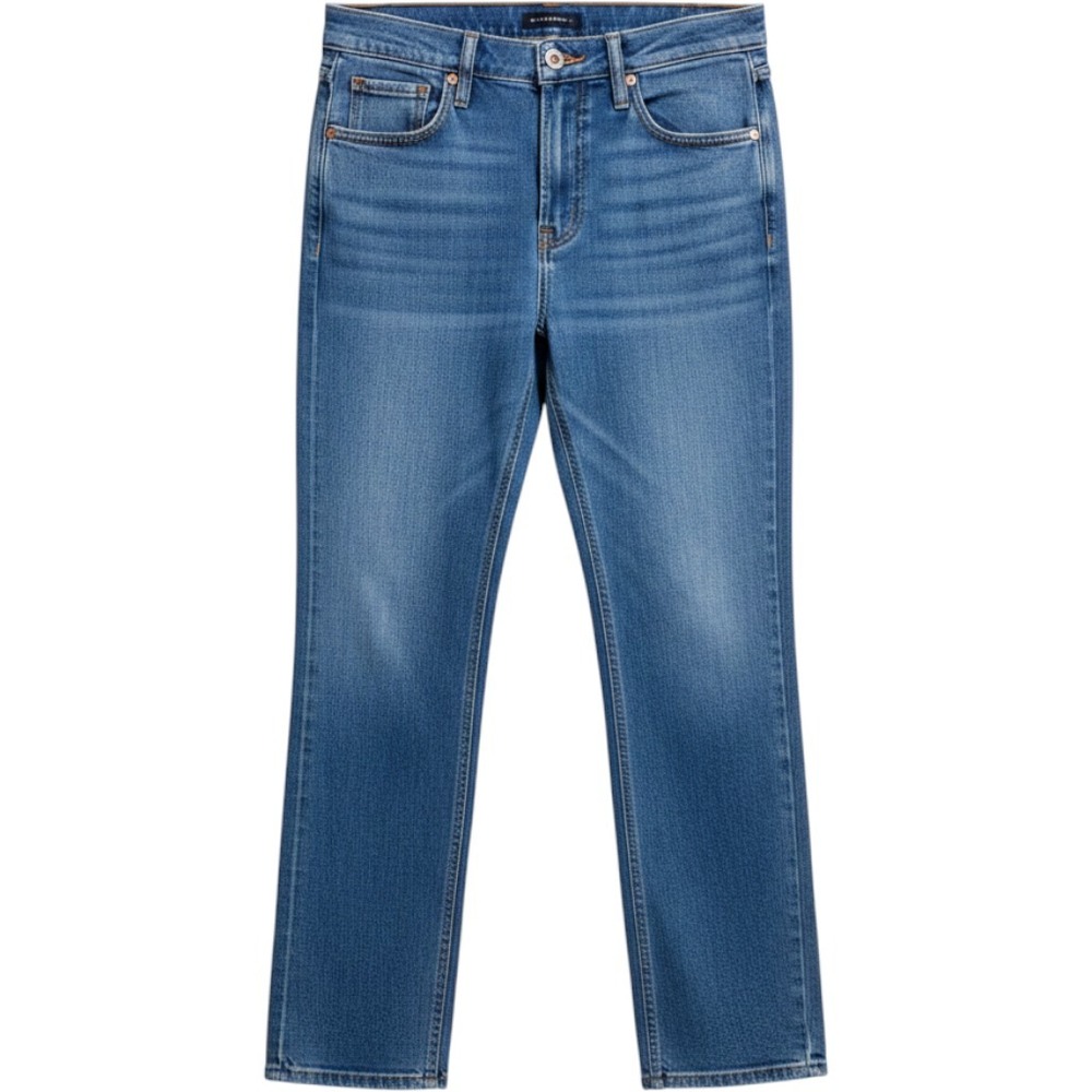 Aeropostale High Rise Baggy Jeans Womens 0 Reg Medium Wash Denim Relaxed Fit